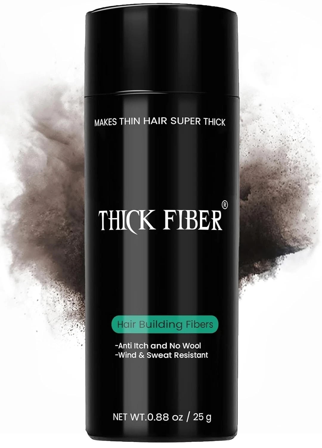 THICK FIBER Hair Building Fibers powder Color (Dark brown) 25g- 1pc free ship