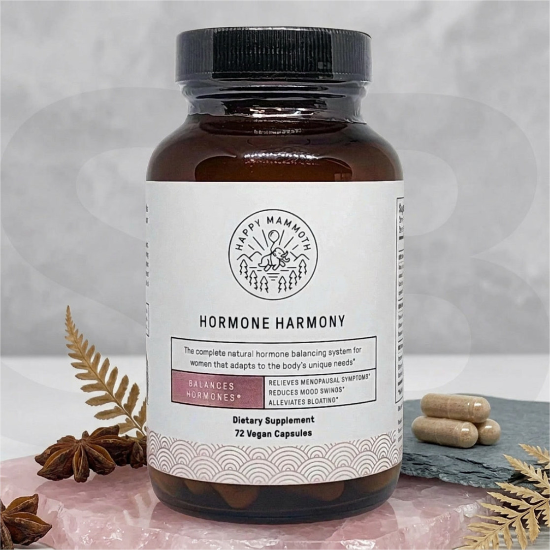 Happy Mammoth Hormone Harmony Natural Hormonal Support for Women 72 Capsules