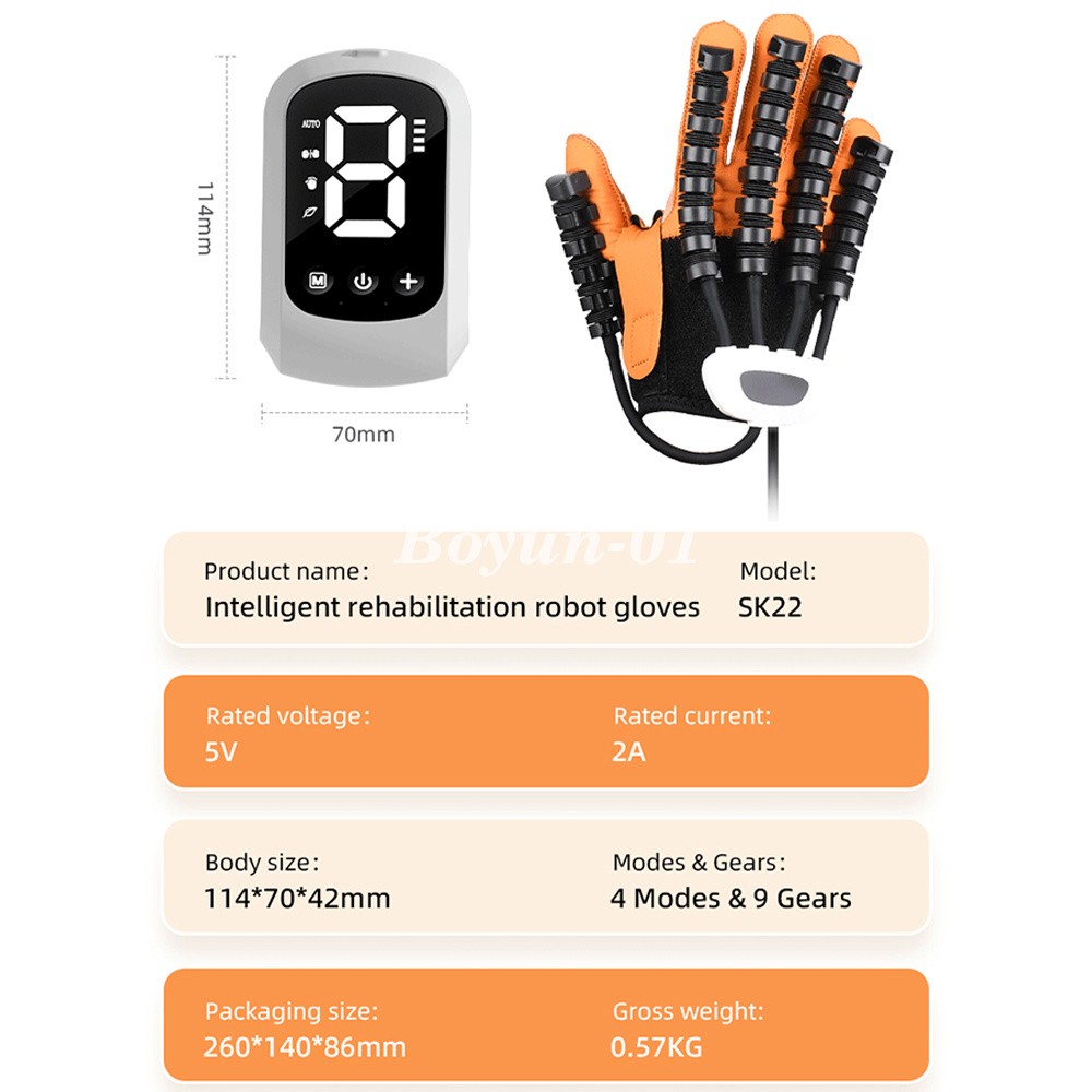 (Left&Right) Robot Rehabilitation Gloves, for Finger and Hand Function Recovery