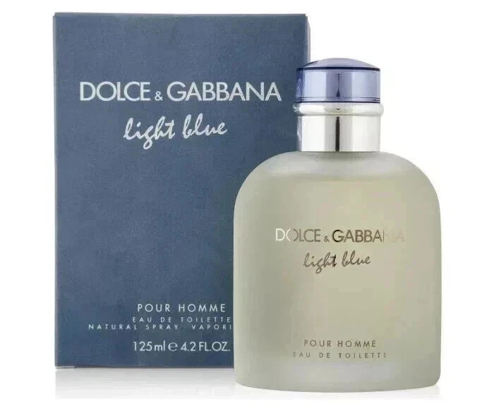 Light Blue by Dolce & Gabbana for Men Eau de Toilette Spray 4.2 oz Brand new