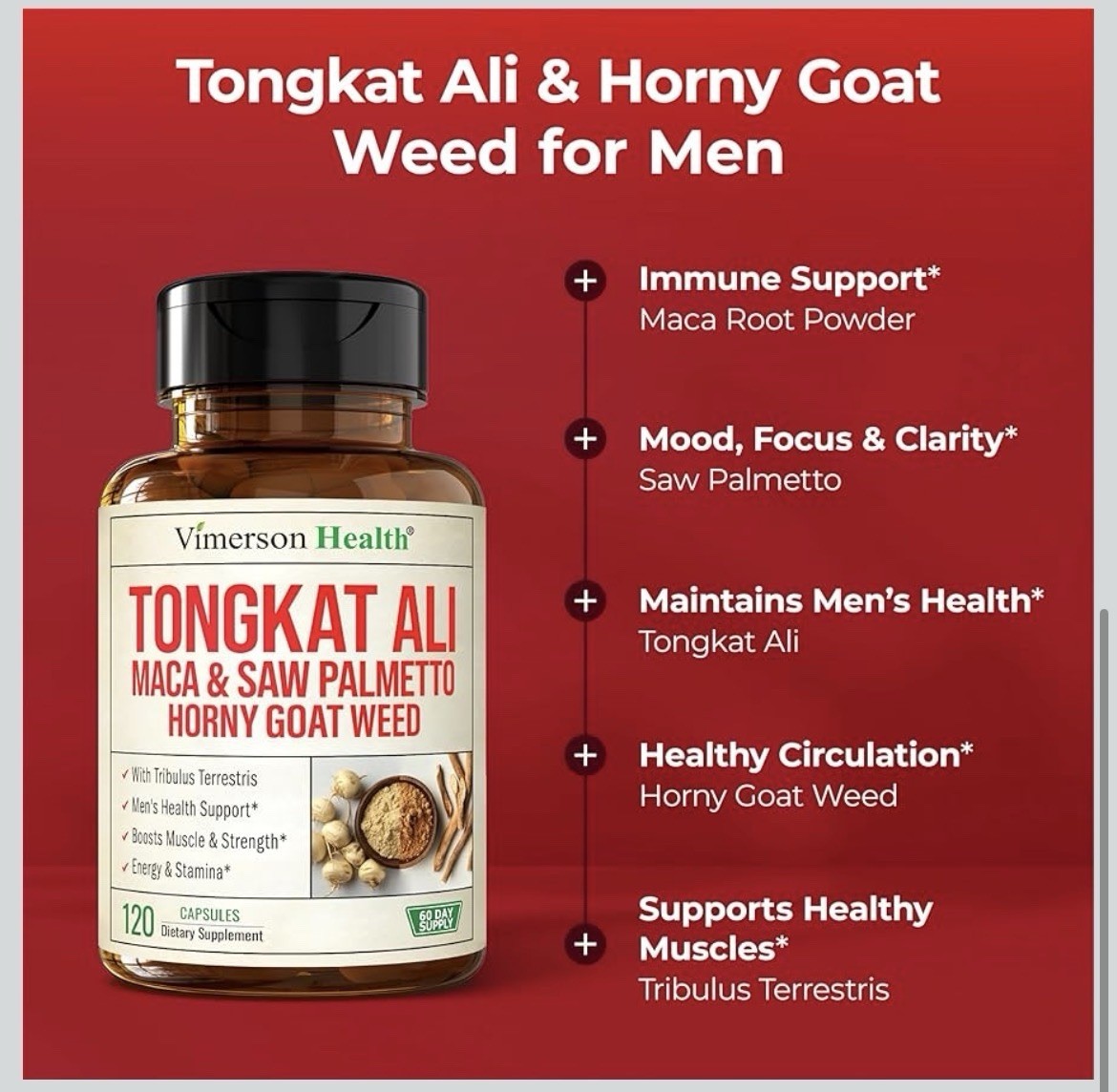 Vimerson Health Maca & Saw Palmetto