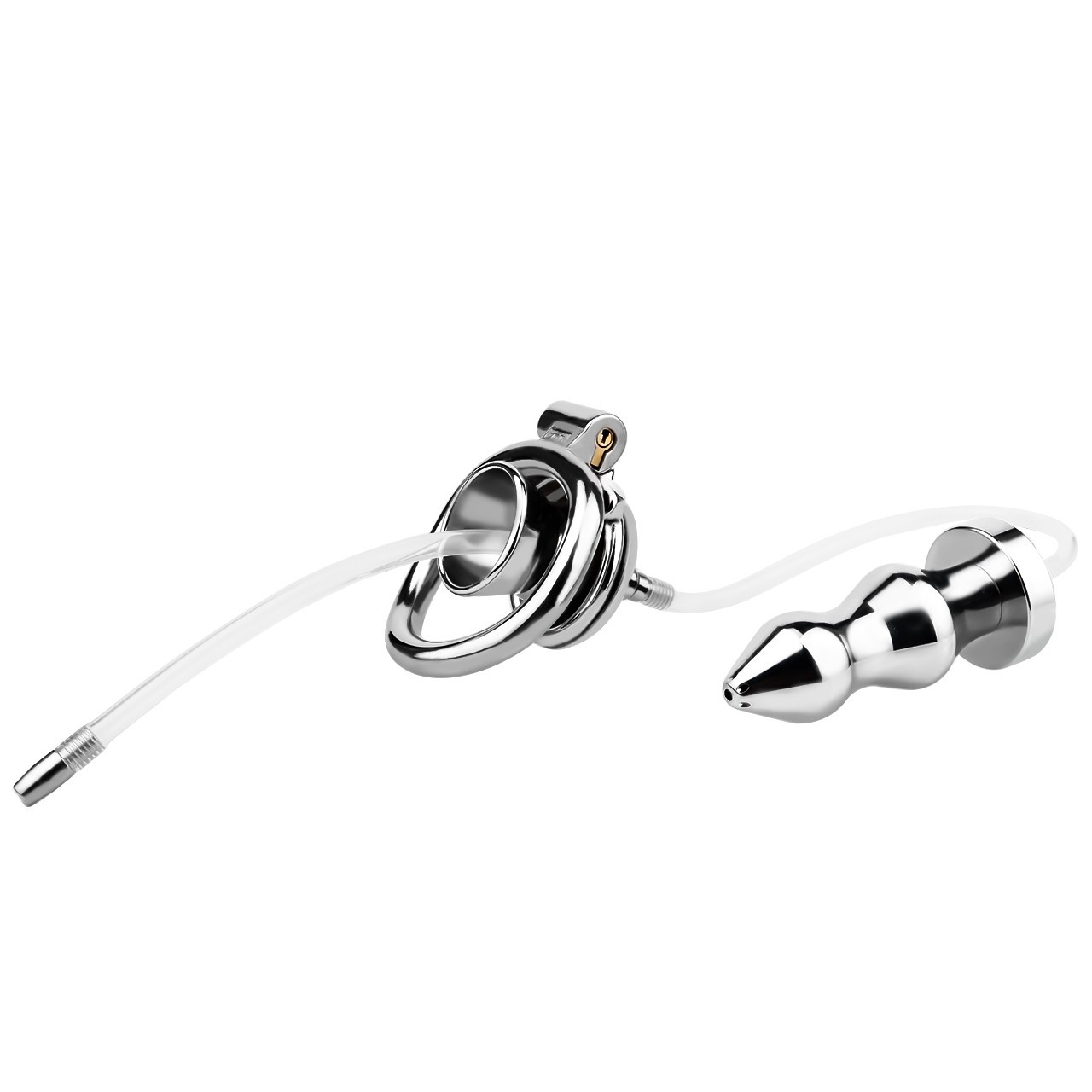 Inverted Penis Cage Chastity Device Set Stainless Steel Sissy Cage BDSM