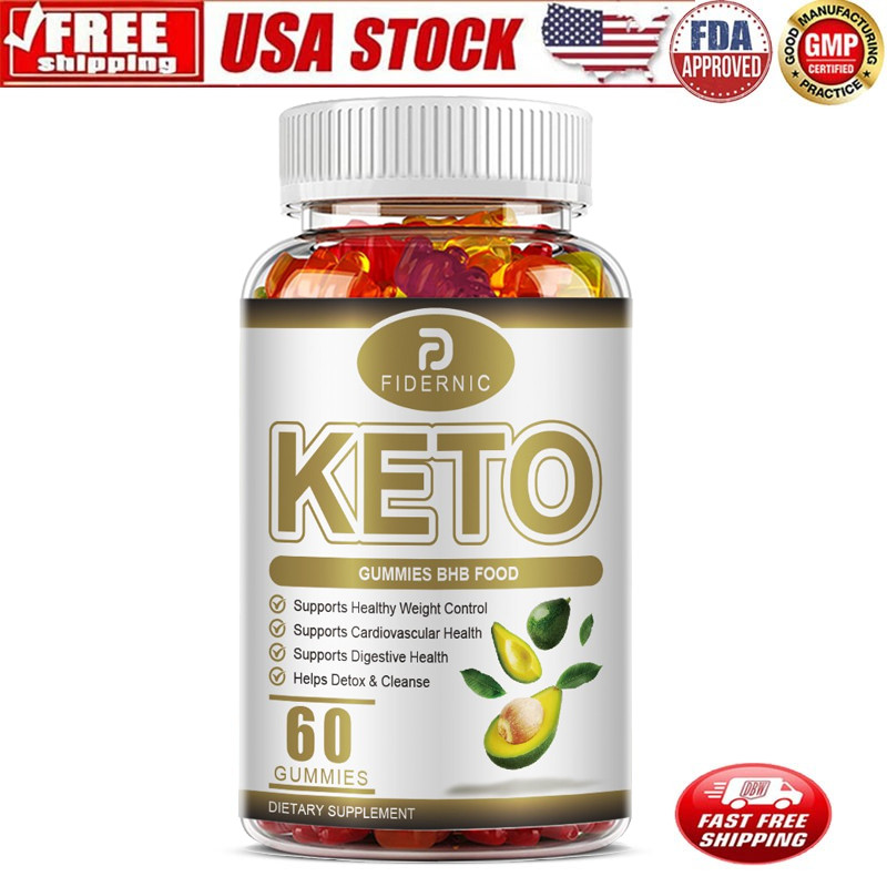 Keto BHB Fat Burner Weight Loss Supplement Support Rapid Fat Burning 60 gummies