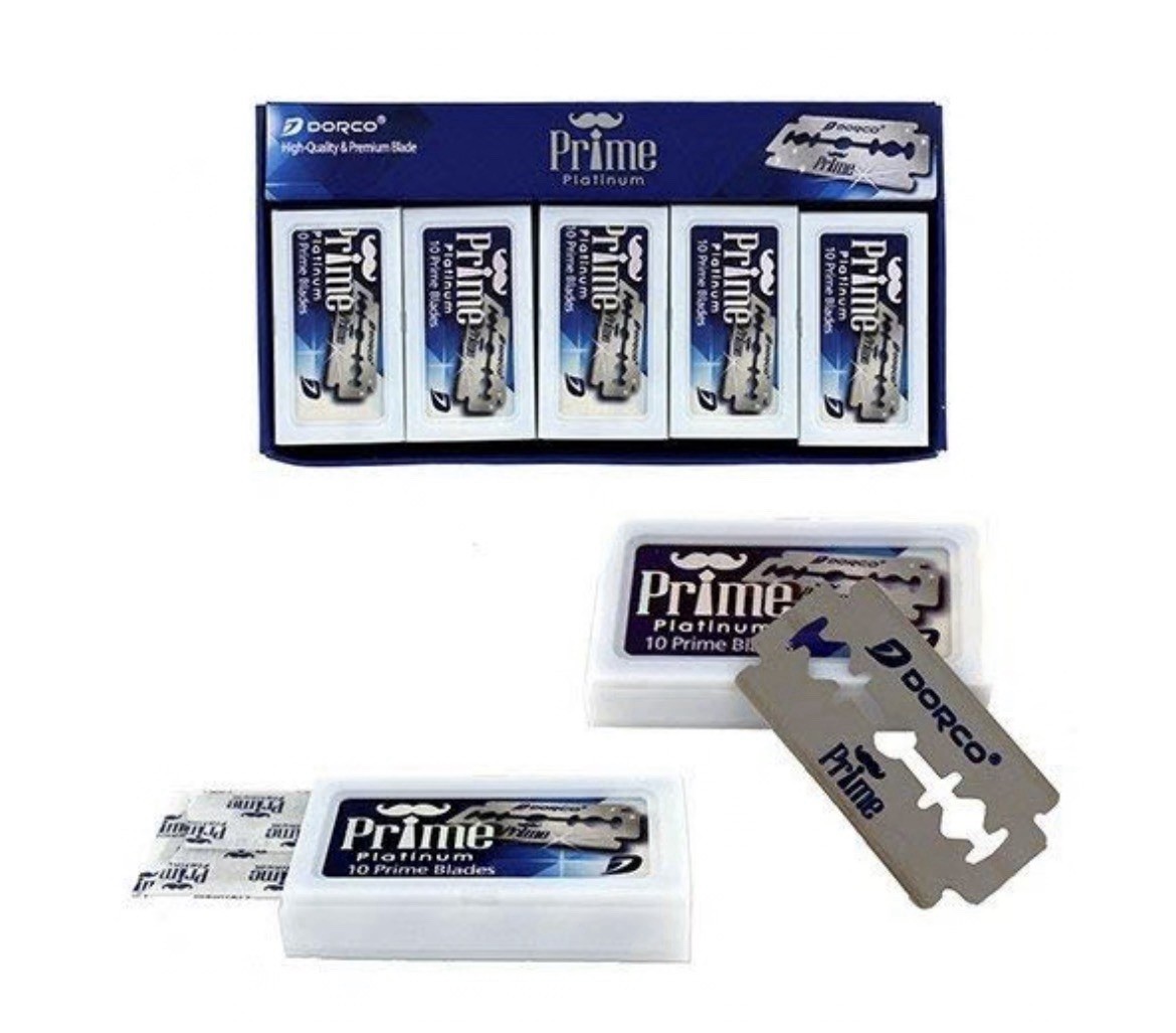 100 Dorco Prime Platinum Double Edge Razor Blades STP301 – Fast Shipping