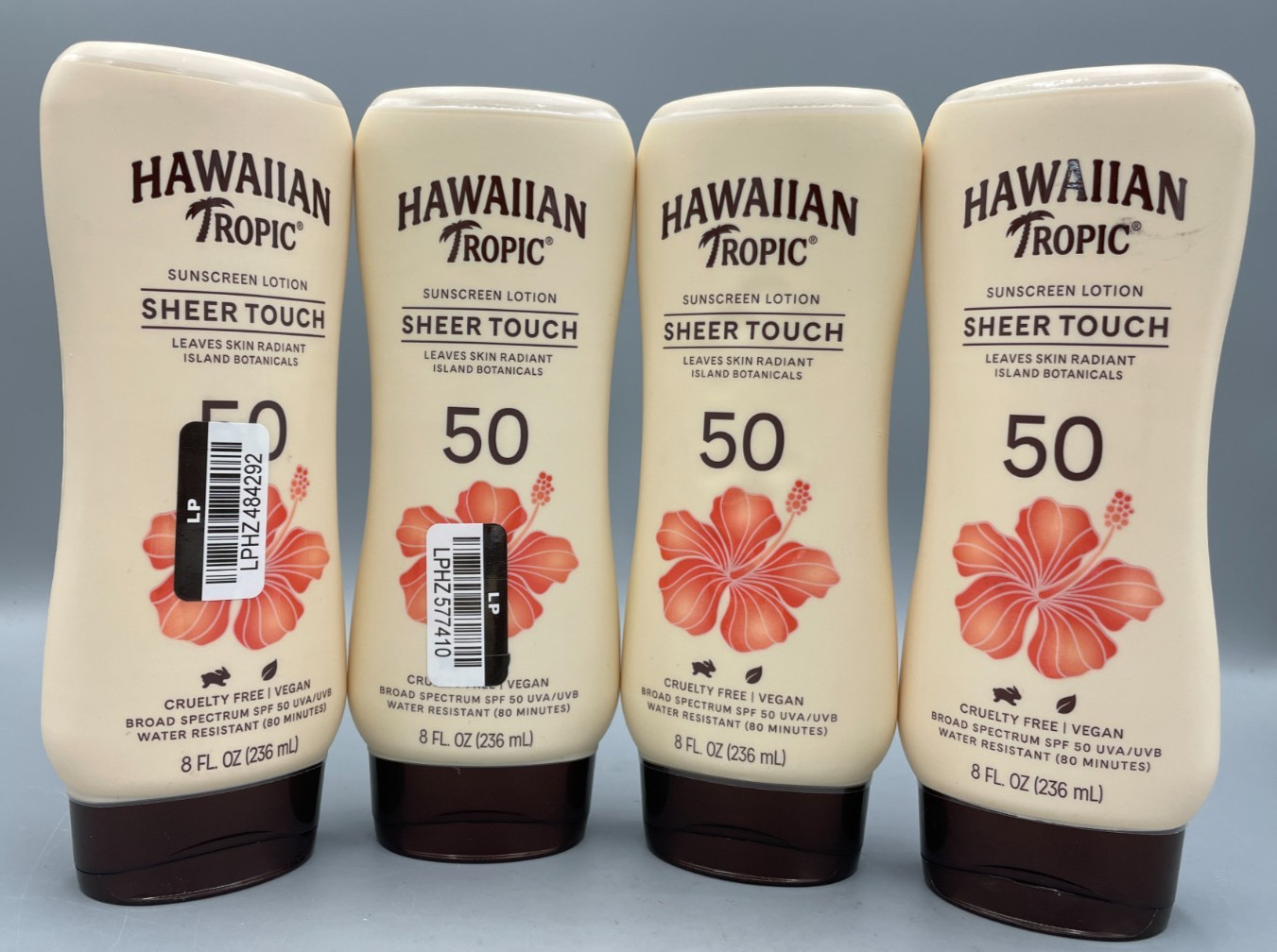 Lot Of 4 Hawaiian Tropic Sheer Touch SPF 50 Exp 01/2028