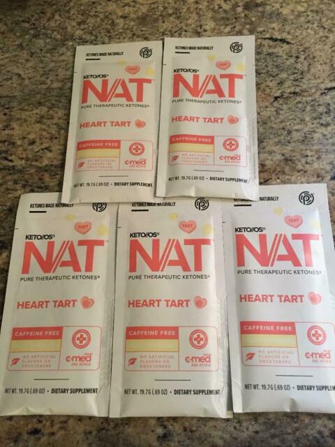 Pruvit Keto OS Nat Heart Tart Caffeine Free- 5 pack Expire ***09/24****