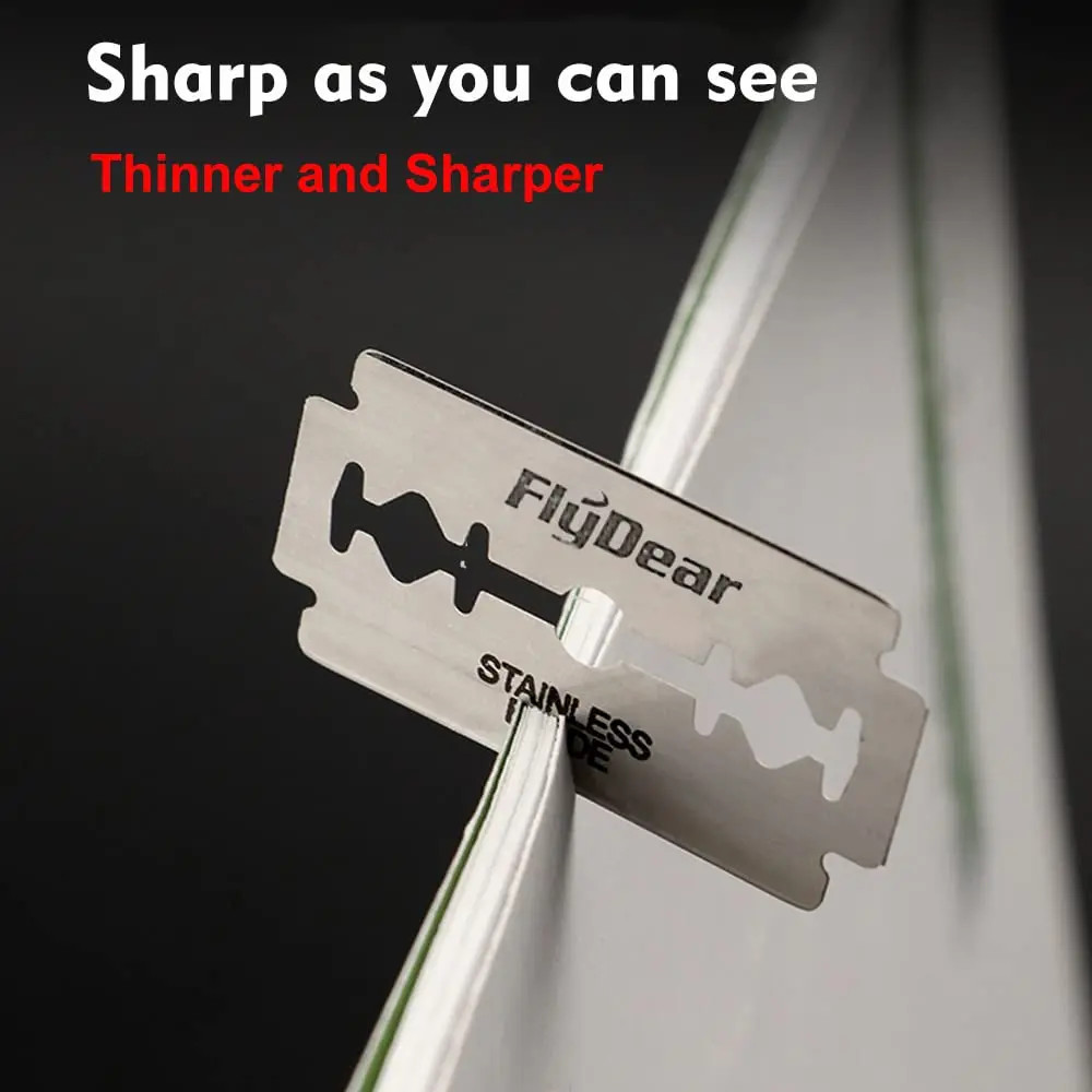 Stainless Steel Double Edge Razor Blade Barber Hairdressing Tool Set
