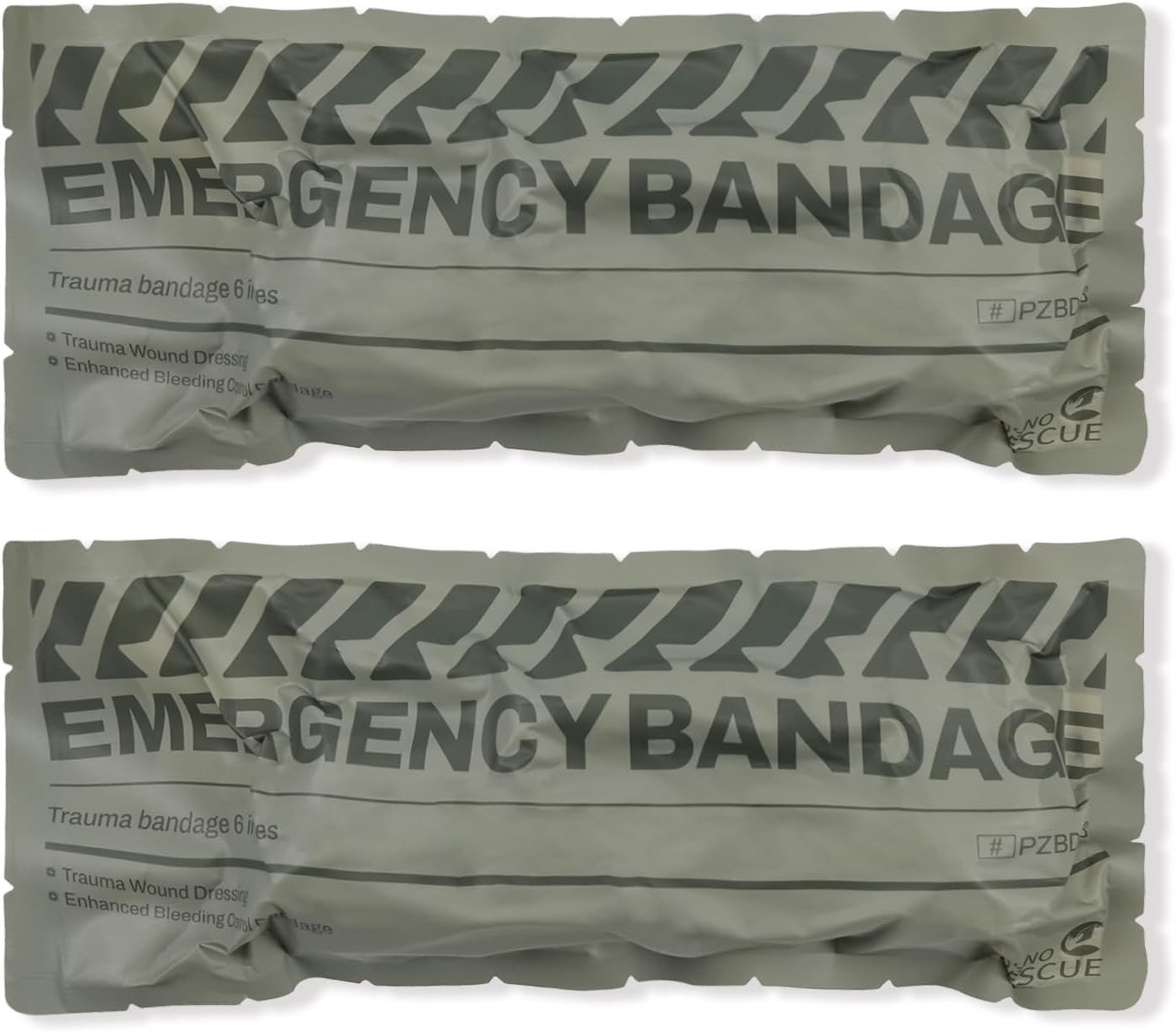 Emergency Israeli Bandage 6in Elastic Stretchable Dressing 2pcs (RHINO RESCUE)