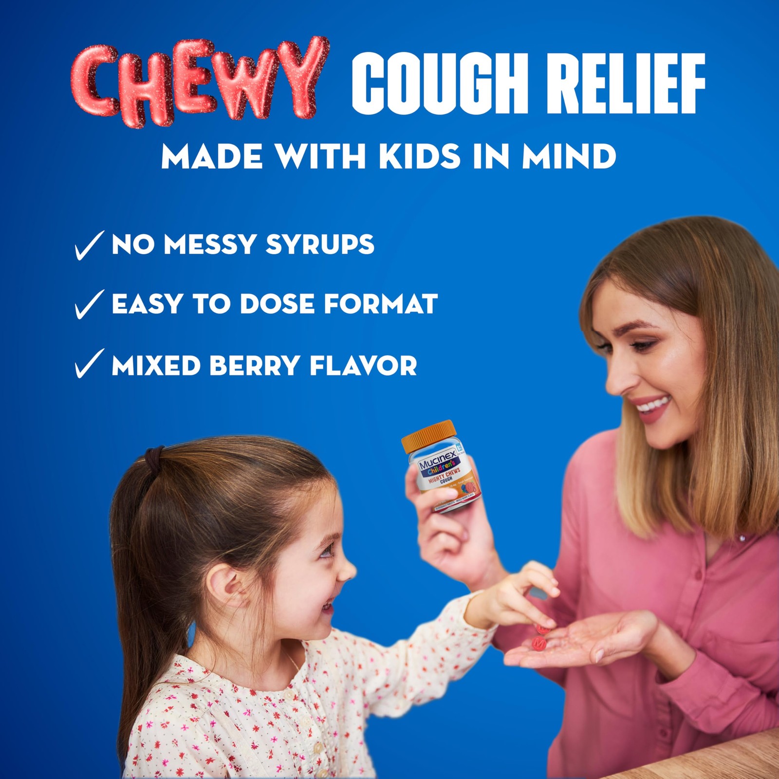 Mucinex Childrens Mighty Chews Kids Cough Medicine Daytime And Nighttime Value