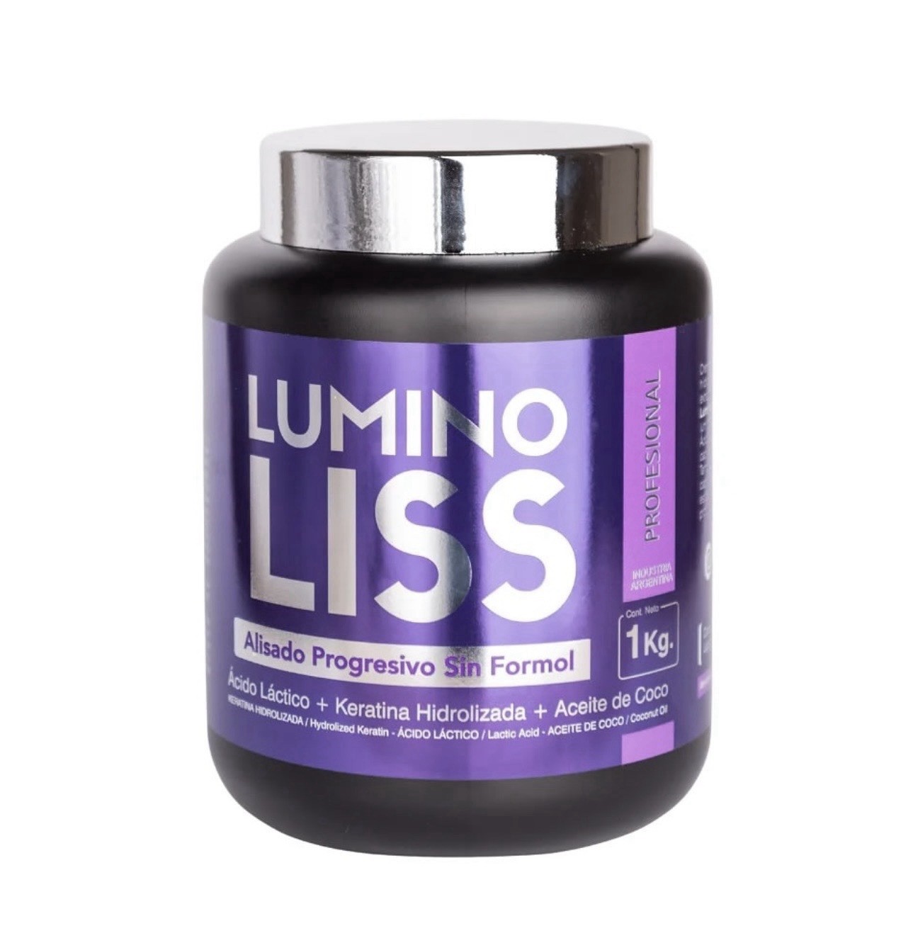 LUMINO LISS Alisado Progresivo Sin Formol 1kg Keratina Brillo Espejo