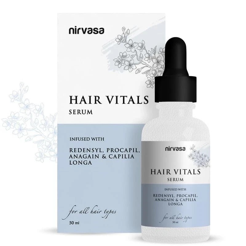 Nirvasa Hair Vitals Hair Growth Serum with 3% Redensyl, Procapil & Palmetto 50ml