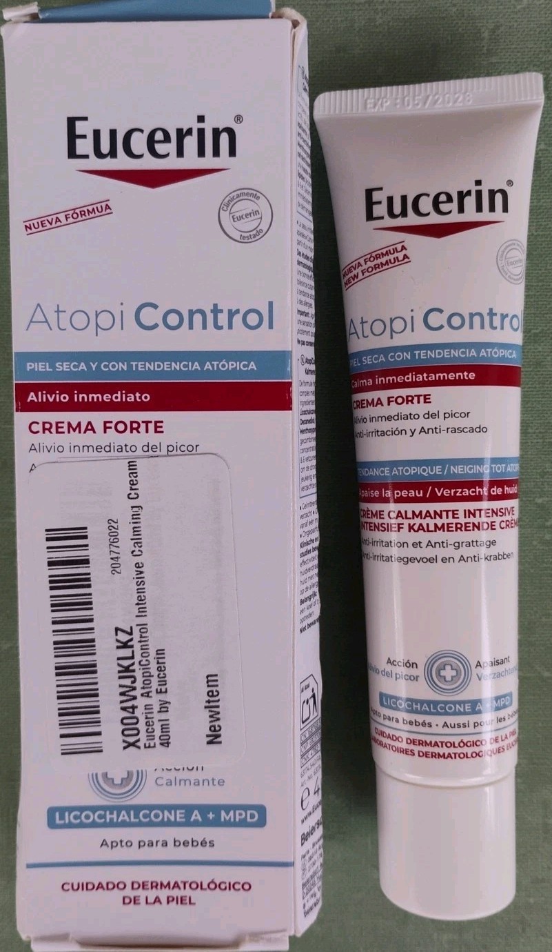 Eucerin AtopiControl Intensive Calming Cream 40ml 1.35ox Exp 11/2028 Damaged Box