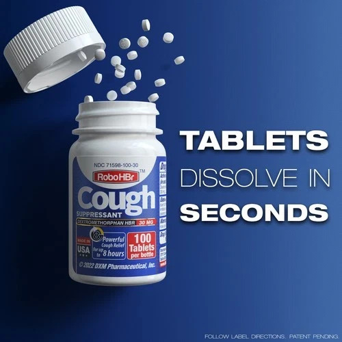 3 PACK RoboTabs Cough Suppressant Dextromethorphan 30mg 100 Tablets