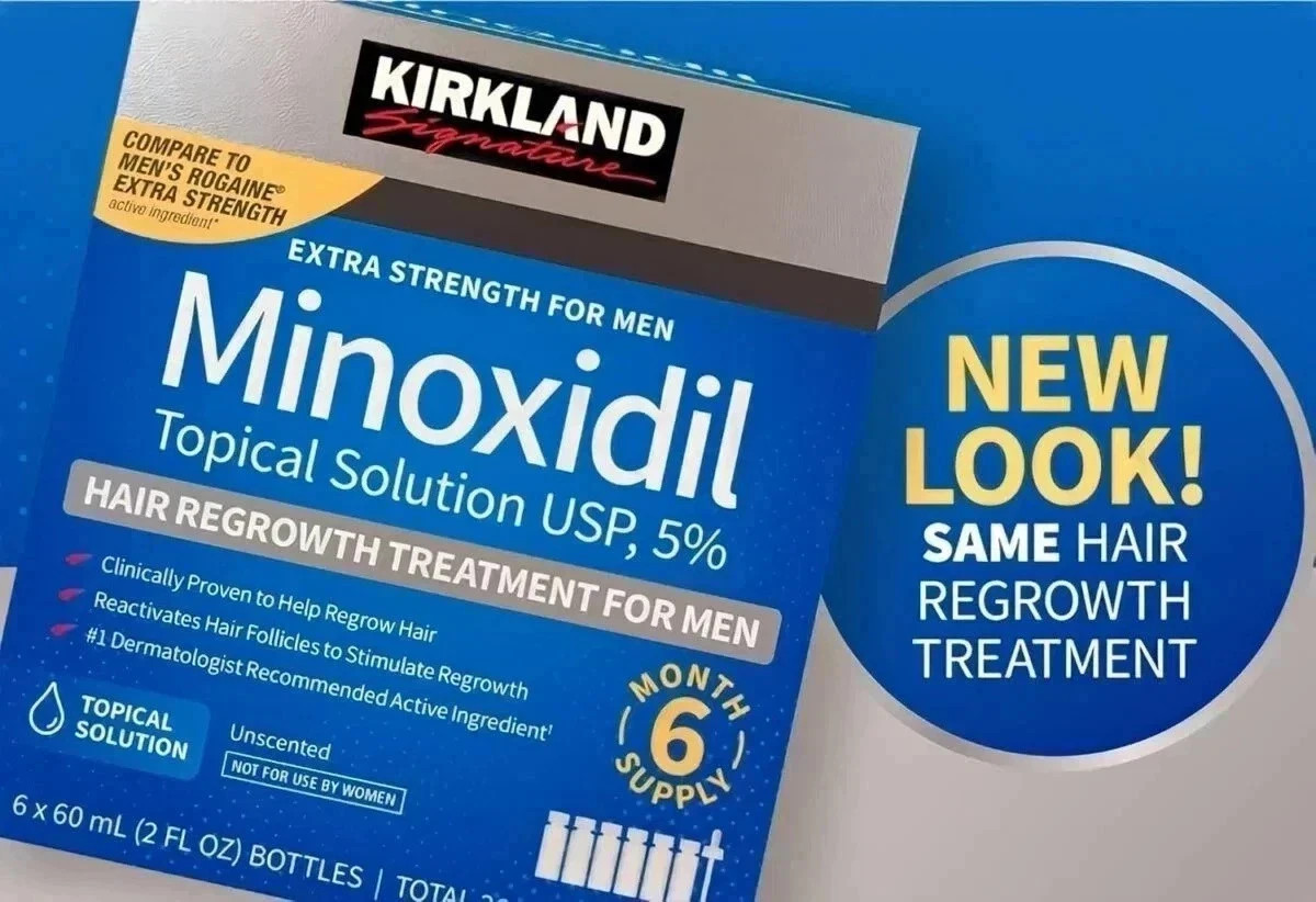Kirkland Minoxidil 5% Extra Strength Men 6 Month Supply Hair Regrowth