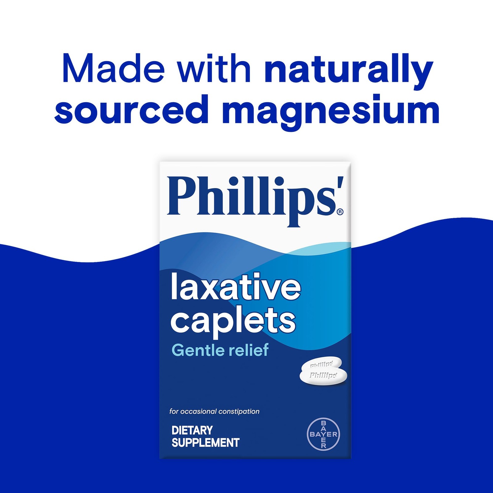 Easy-to-Swallow Laxative Caplets, 55 Count for Quick Relief