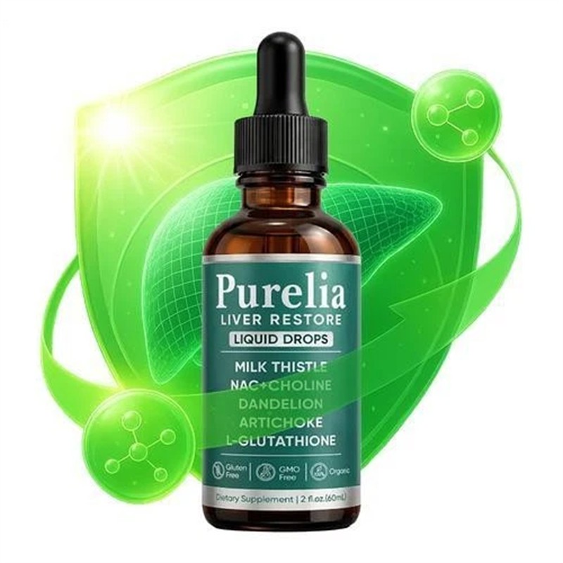 5PCS Purelia Liver Restore Drops – Complete Liver Detox Support Supplement 60ml