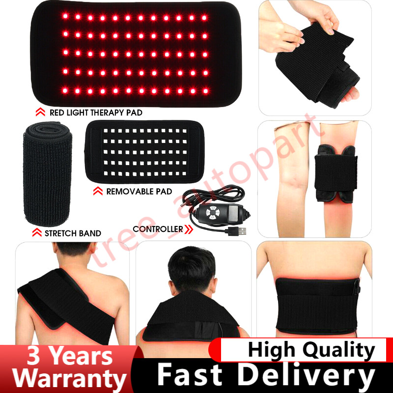 30W 660nm 850nm Near Infrared Red Light Therapy Waist Wrap Pad Belt Pain Relief