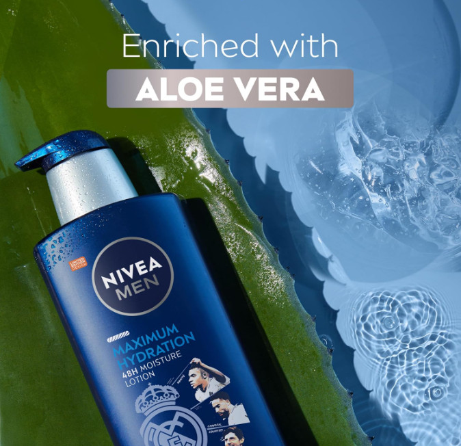 NIVEA MEN Real Madrid Limited Edition Design Maximum Hydration 48-Hour, 16.9 Oz