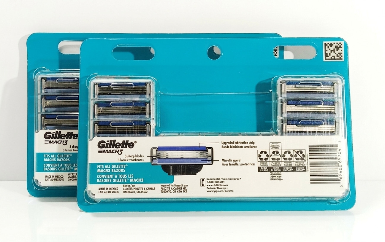 Gillette Mach3 Razor Blades 15‑Pack × 2 (30 Cartridges) –New, Authentic, Sealed