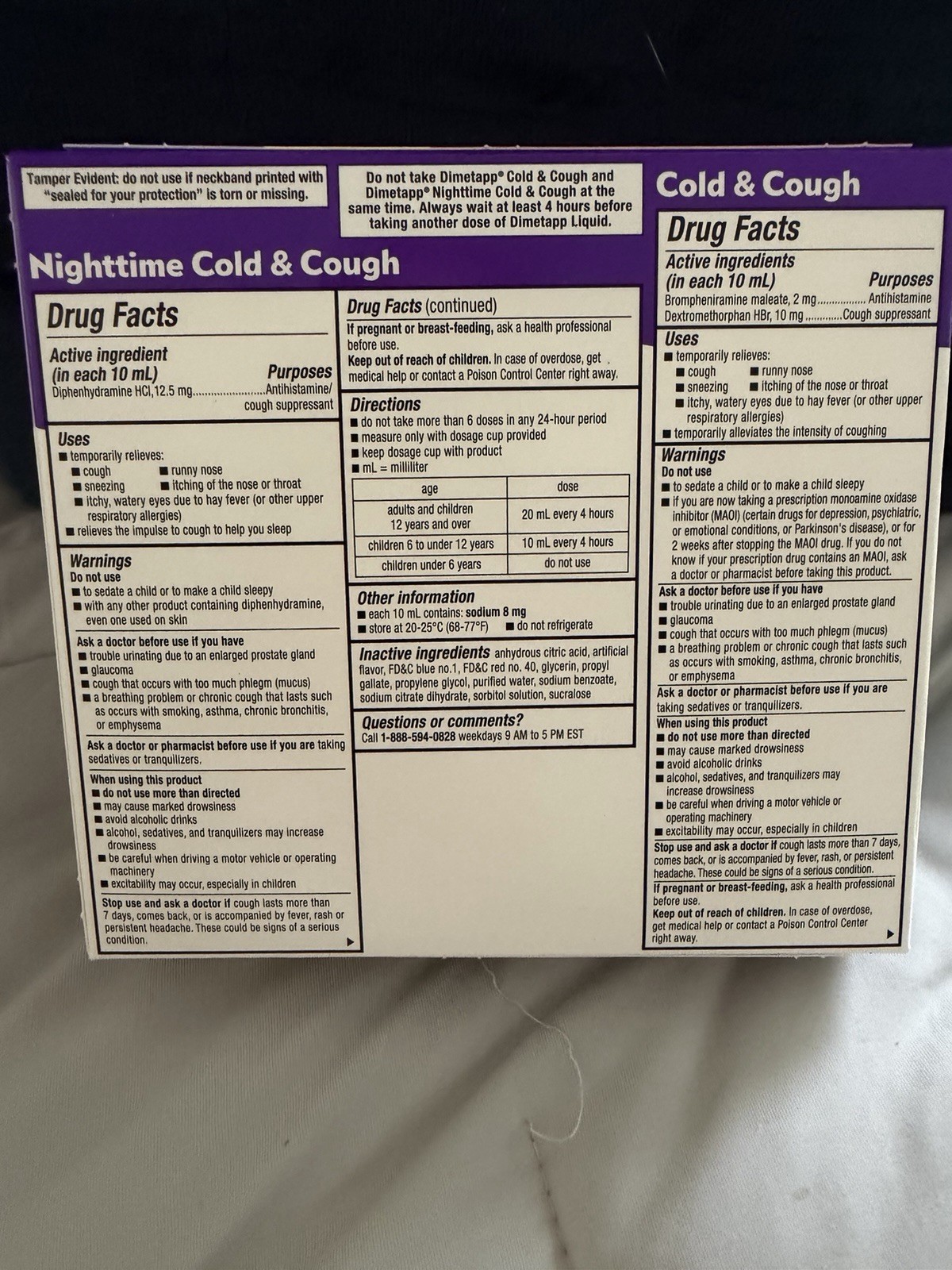 Children’s Dimetapp Day & Night Cold Cough Relief Value Pack 4oz
