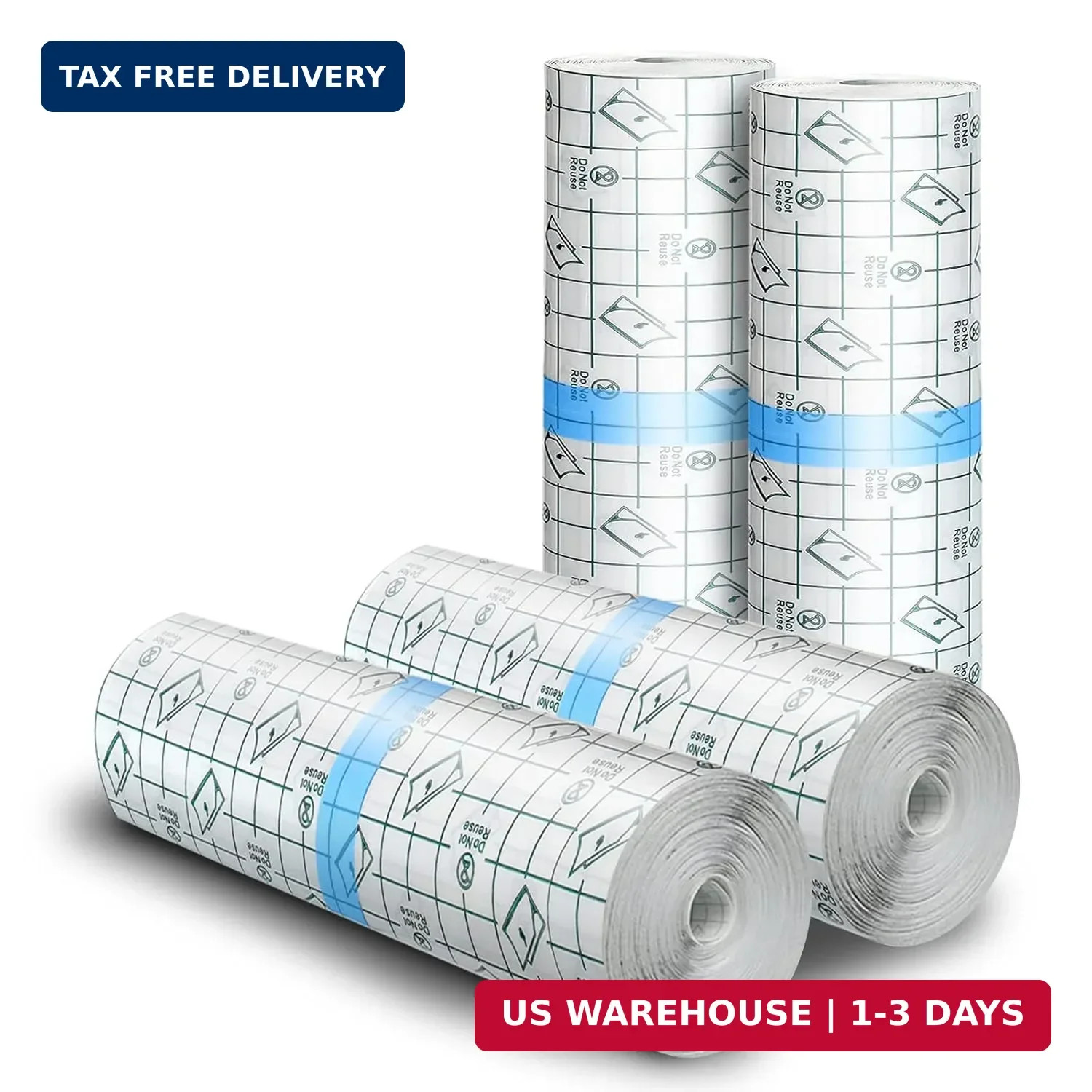 BFONS Tattoo Aftercare Waterproof Bandages 6 in x 4.4 yd Tattoo Cover Up Tape, T