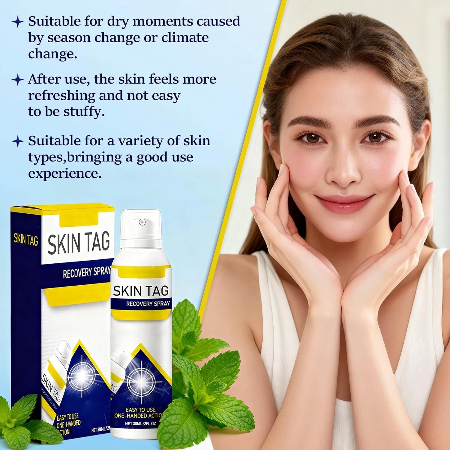 2Pcs ChillErase Bump Renewal Spray,Soothing And Cooling Formula,Reduces Skin …