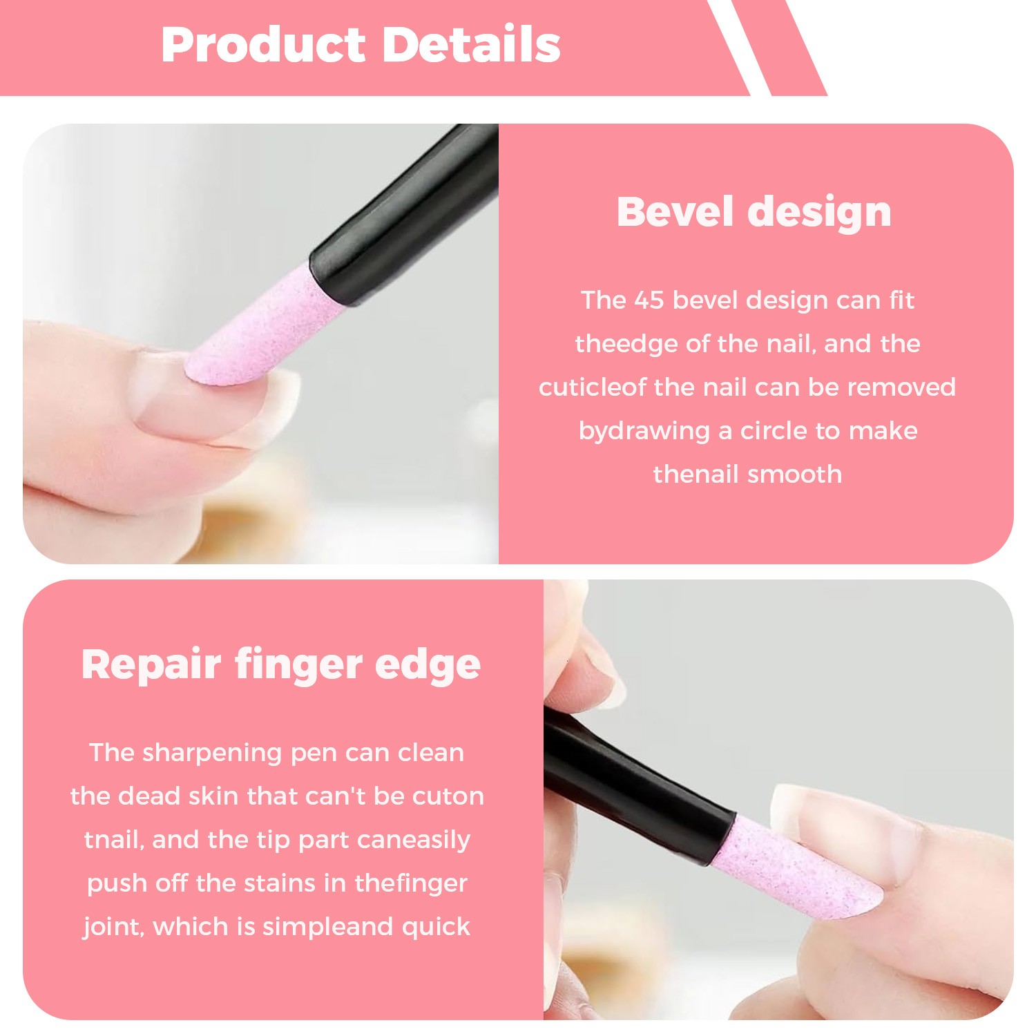 2-in-1 Cuticle Care Treatment Pen | Exfoliates, Polishes and Smooths Cuticles
