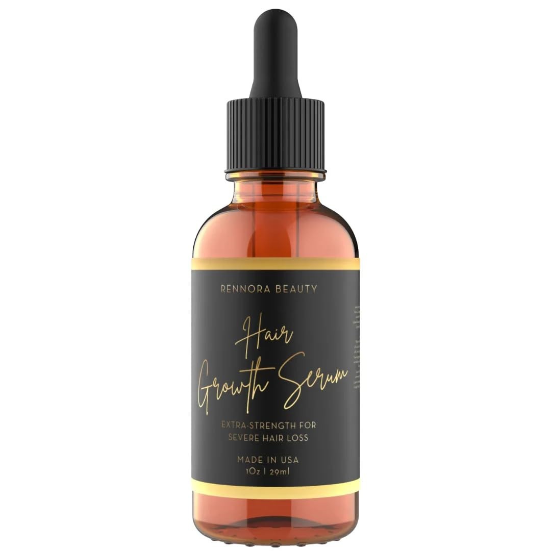 Rennora Hair Growth Serum Rosemary Castor Black Seed Amla Ginseng 2 fl oz