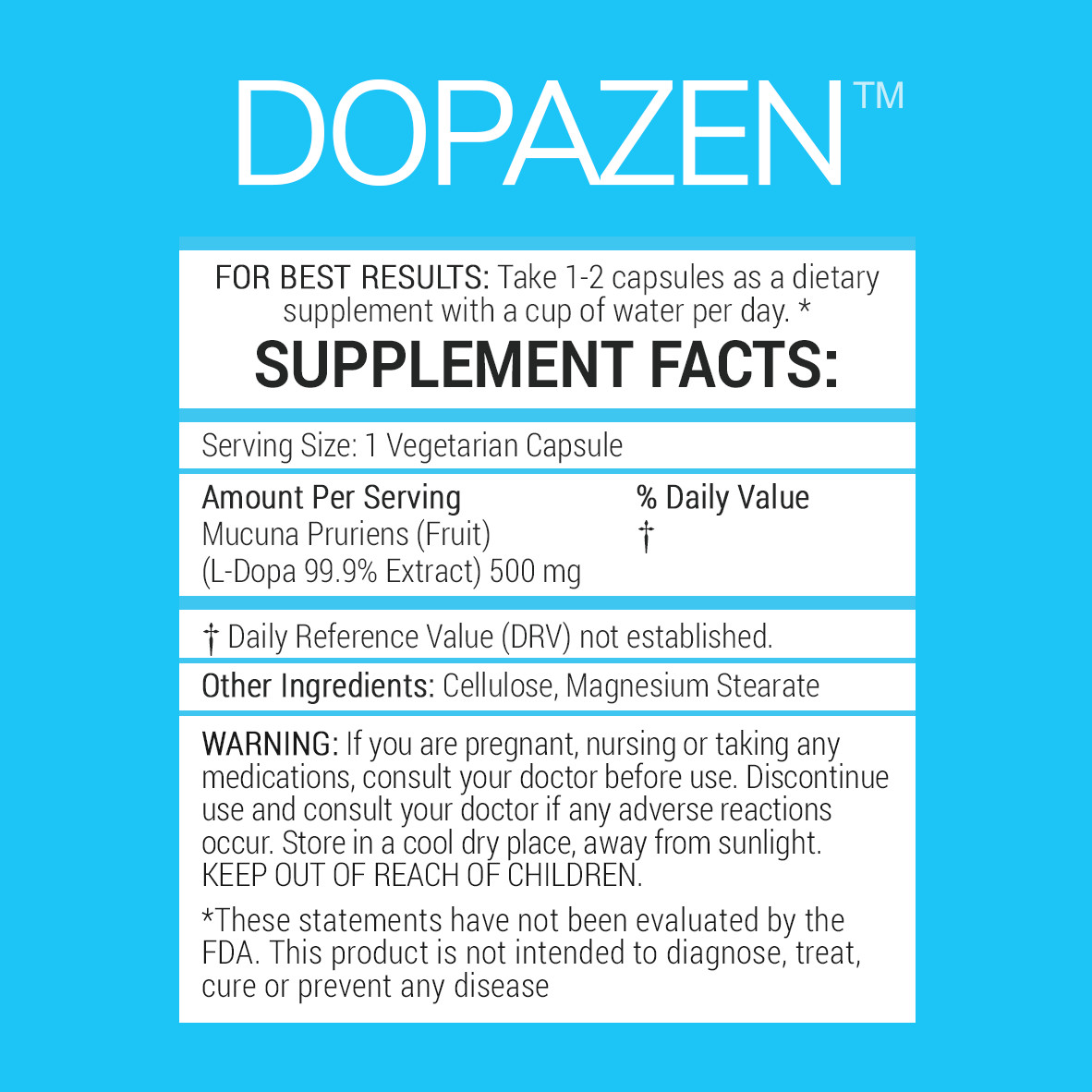 DOPAZEN™ Dopamine Support Supplement – Focus, Memory, Motivation & Clarity