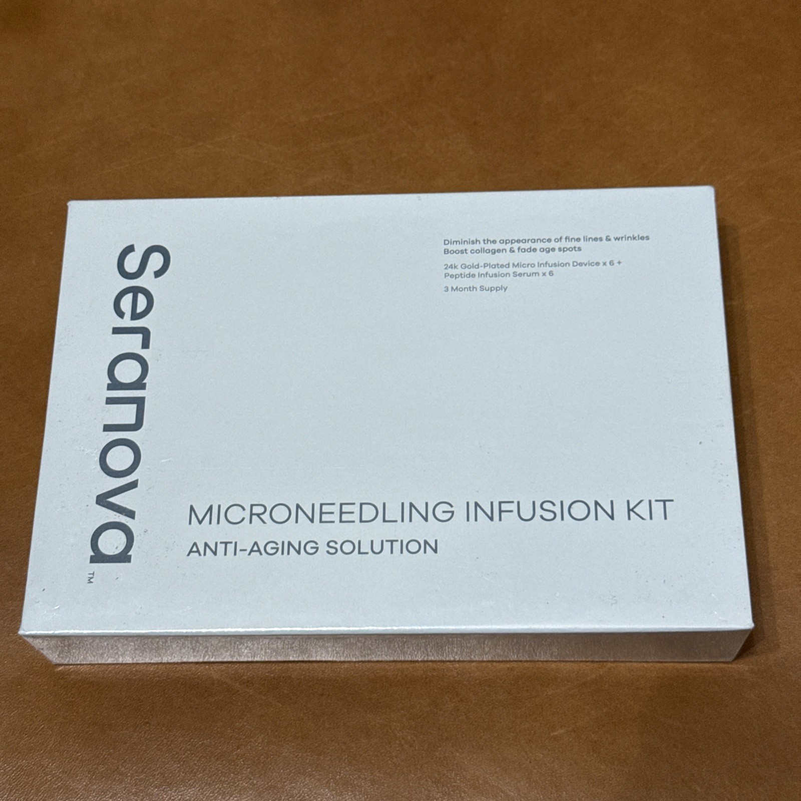 NEW Seranova Microneedling Infusion Kit Anti-Aging 3 Month Supply Sealed 08/2028