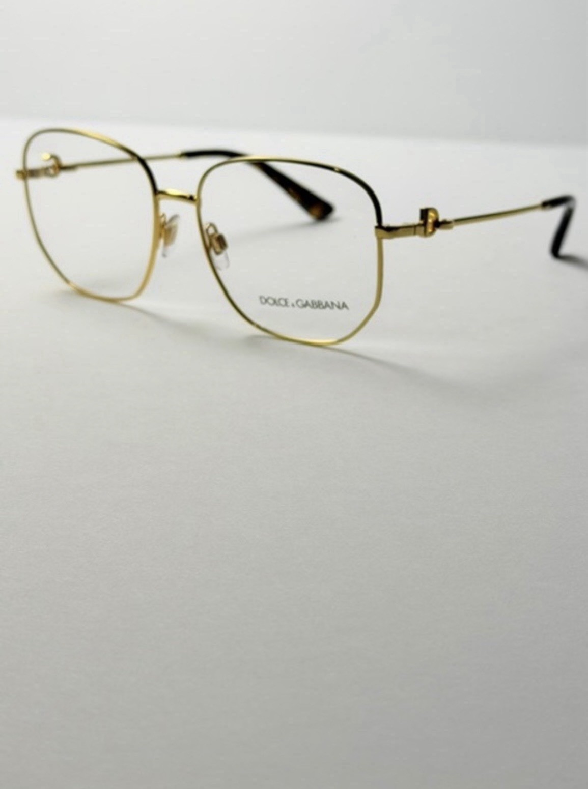 Dolce & Gabbana DG 1356 02 Gold Metal Eyeglasses . New. Authentic