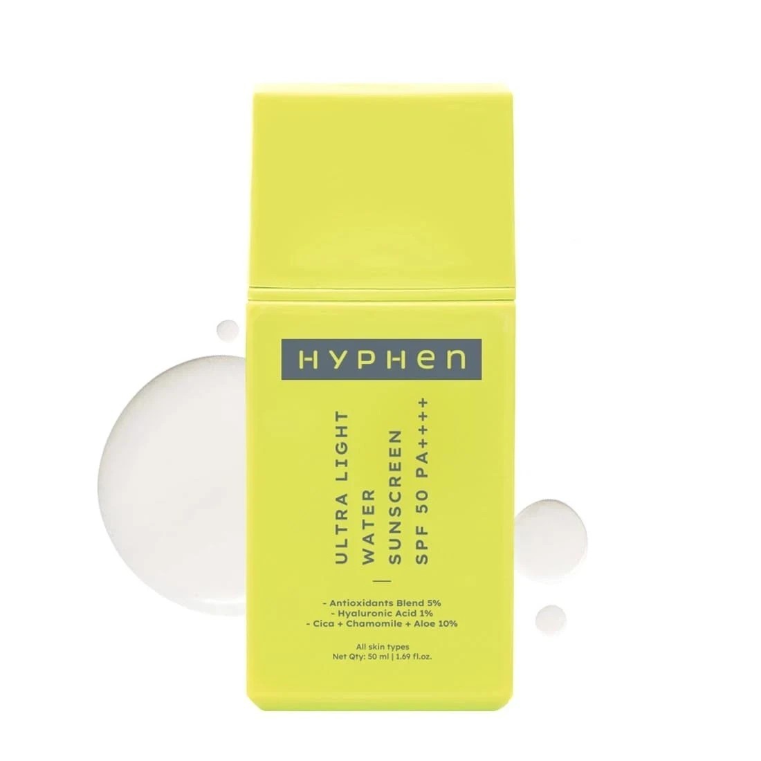 Hyphen Ultra Light Water Sunscreen Spf 50 For All Skin Types 50ml