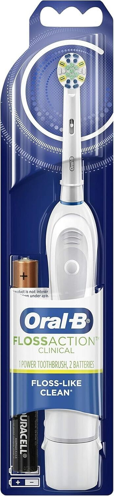 Oral B Clinical Flossaction Electric Toothbrush + 2 Batteries