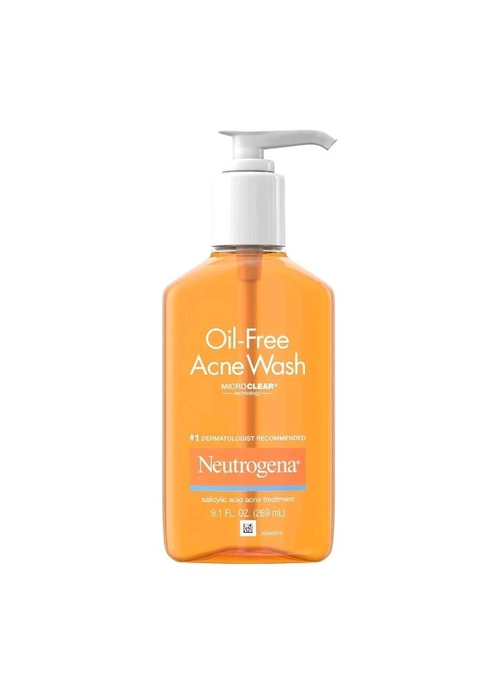 Neutrogena 9.1 Fl Oz Oil Free Facial Cleanser Salicylic Acid Acne-Prone Skin