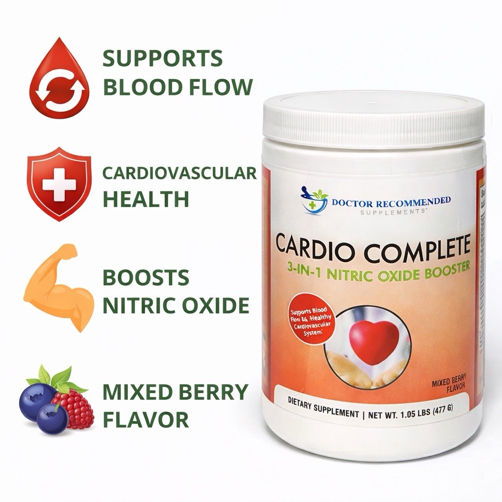 Cardio Complete – Support Powder Supplement – 3-in-1 Nitric Oxide Booster✅3 PACK