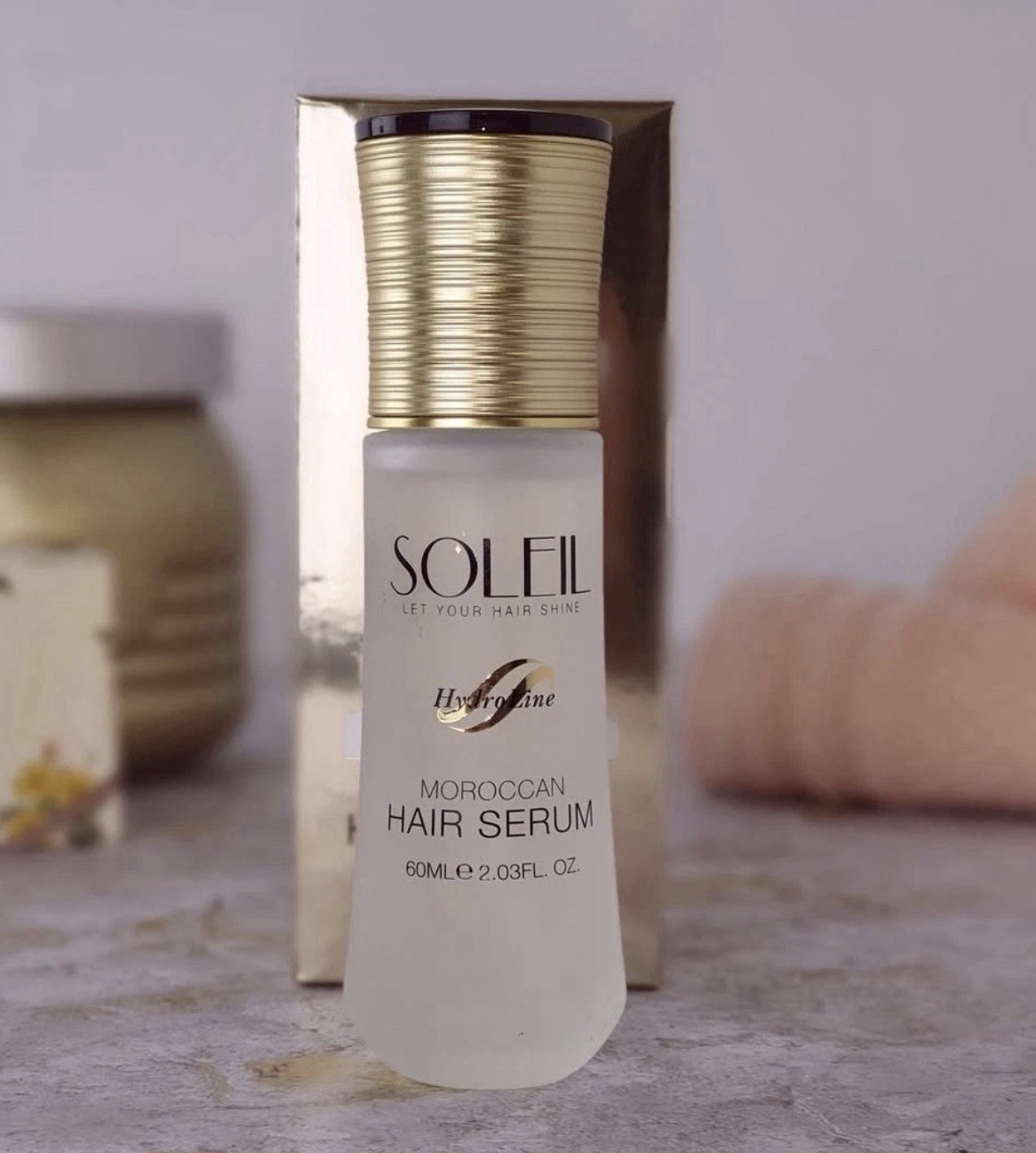 New SOLEIL HydroLine Moroccan Hair Serum 60ml 2.03oz all hair types paraben free