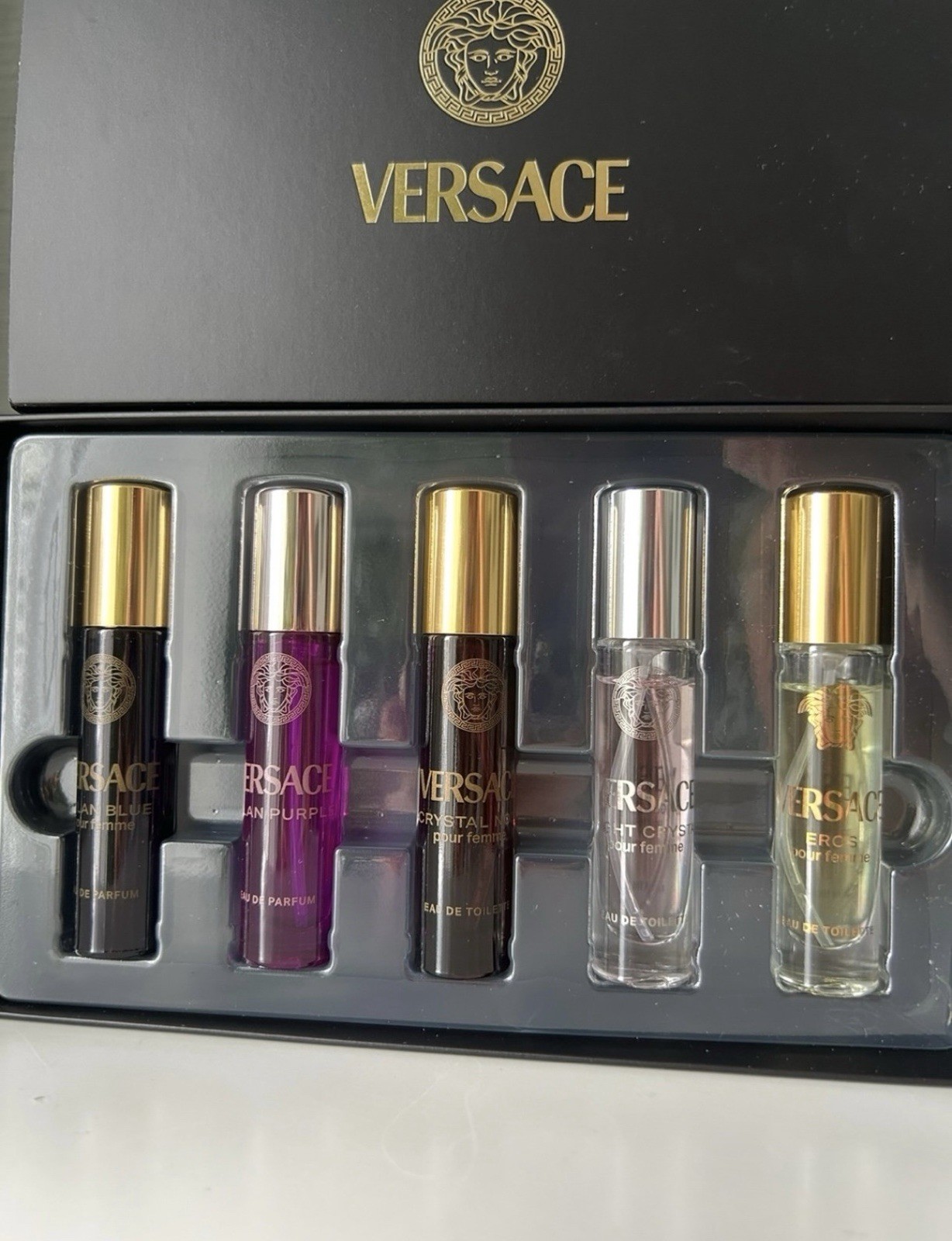Versace Fragrance Set Eros Bright Crystal Dylan Purple Dylan Blue Crystal Noir