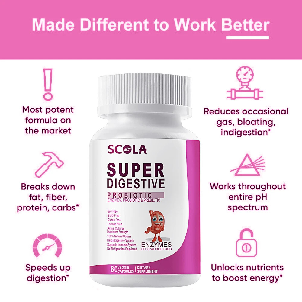 Probiotic blend of Lactobacillus Salivarius 100 Billion CFU Digestive Support