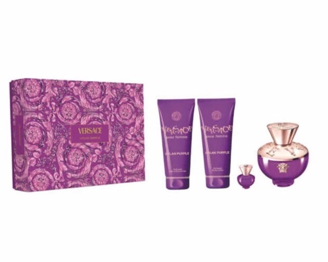 Versace Ladies Pour Femme Dylan Purple Gift Set Fragrances 100% AUTHENTIC