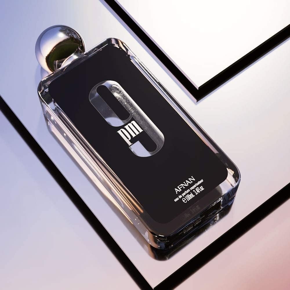 AFNAN 9 PM EAU DE PARFUM SPRAY FOR MEN 3.4 Oz / 100 ml
