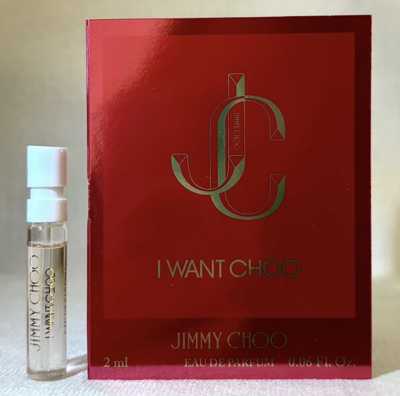 Jimmy Choo I Want Choo Eau de Parfum Spray Sample Size 2ml Pack of 2
