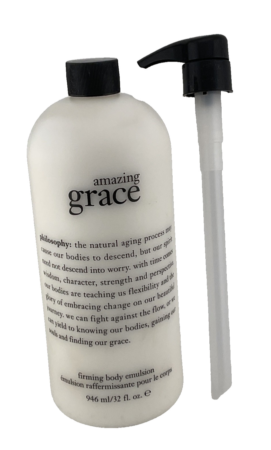 Philosophy AMAZING GRACE Firming Body Emulsion 32 oz New + Sealed with pump