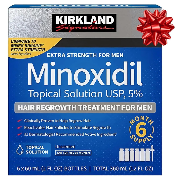 Kirkland Signature Minoxidil 5% Extra Strength 6 Month Supply, expire 2027