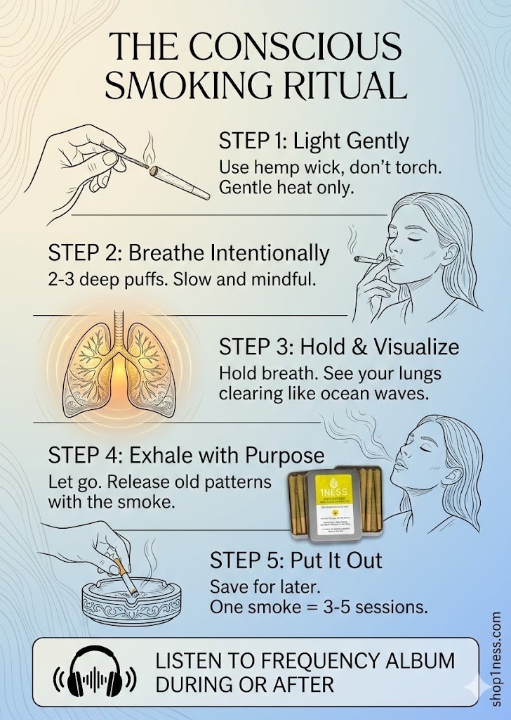 Quit Smoking Naturally — 10 Mullein Inhalation Sticks + Healing Frequency Album