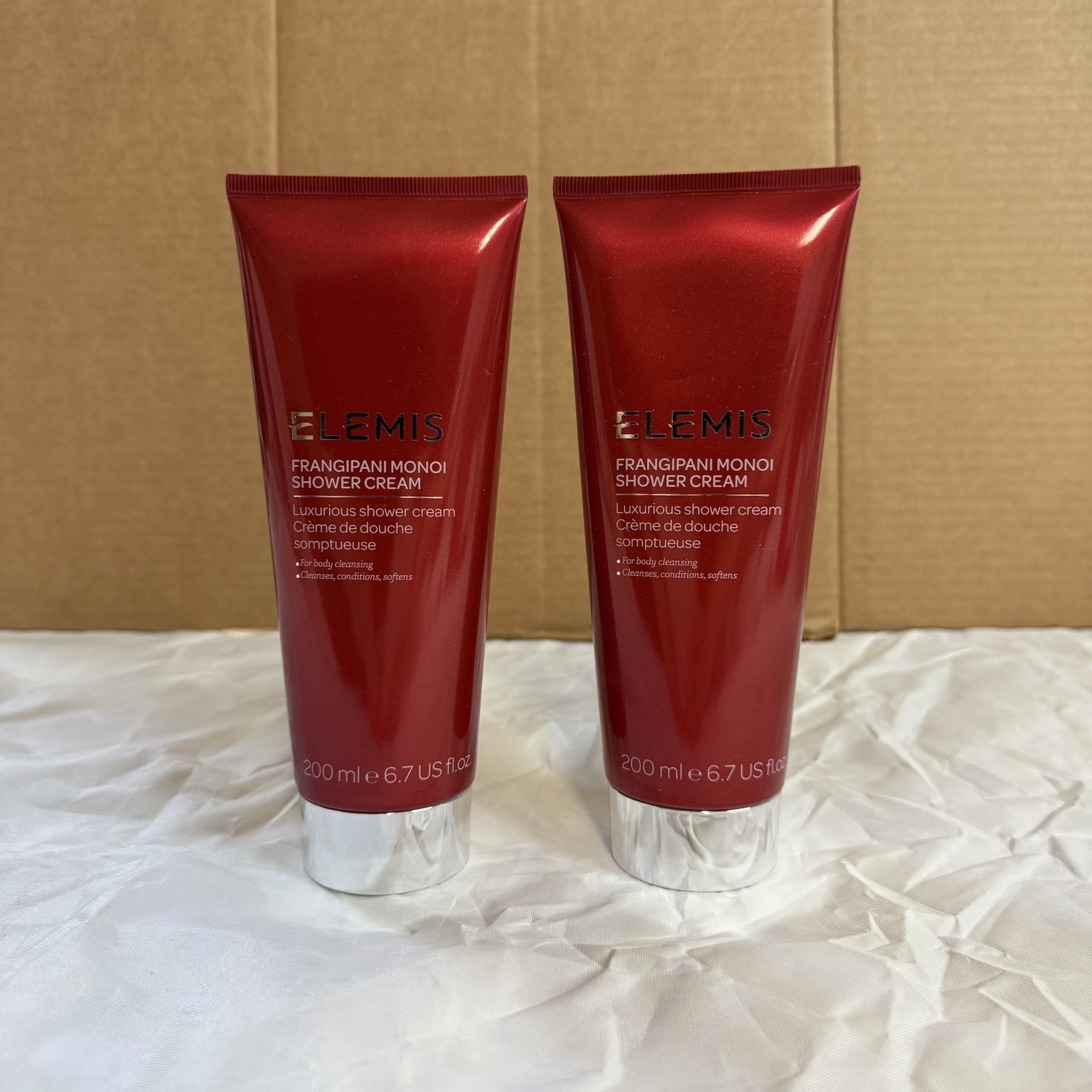ELEMIS Frangipani Monoi Shower Cream 6.7 oz (2 packs) PAO: 12M
