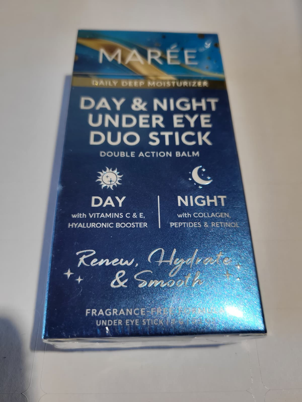 MAREE Day & Night Under Eye Duo Stick Retinol Collagen Peptides 0.2oz