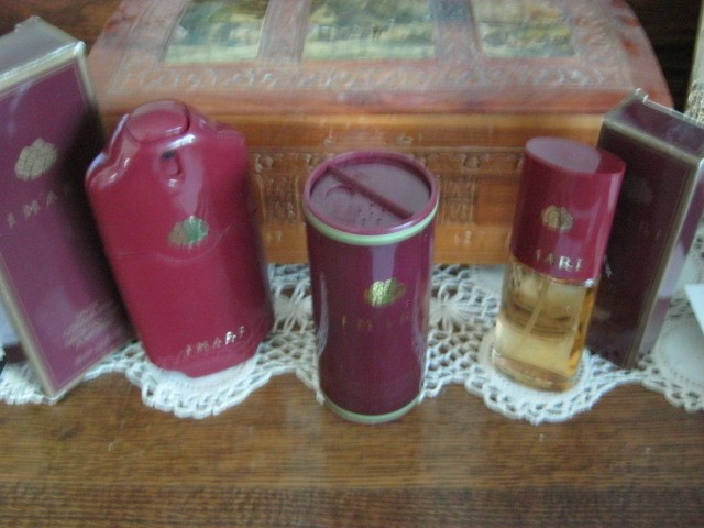 SALE $!! Lot of 3: Avon Imari NOS (2) cologne sprays 1.2 0z. + 1.0 oz.+ talc