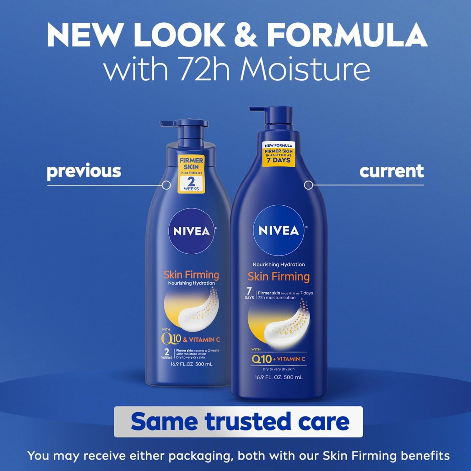 NIVEA Sheer Hydration Firming Body Lotion Q10 + Vitamin C, 16.9 fl oz