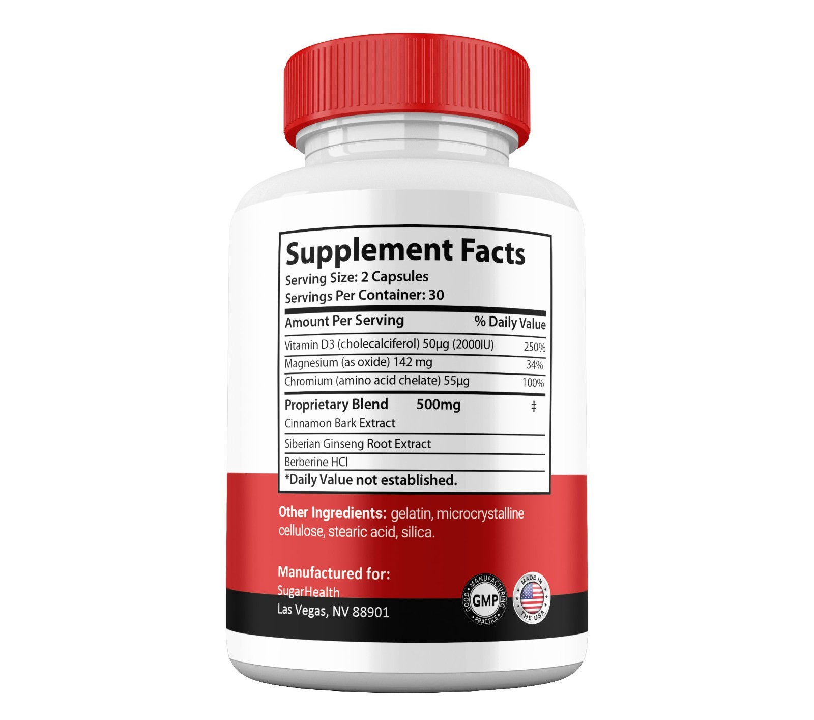 Sugar Health Capsules, Max Strength, SugarHealth Glyco Optimizer (1 Pack)